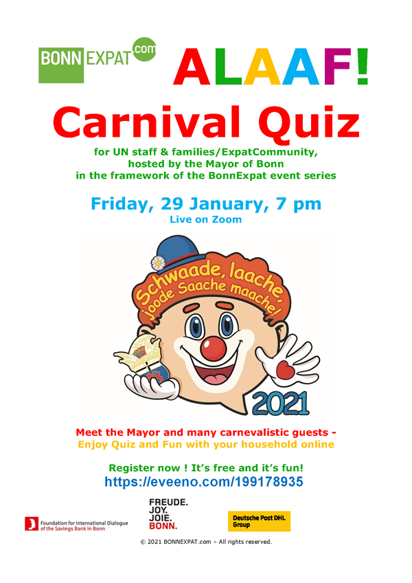 Poster Alaaf Carnival Quiz